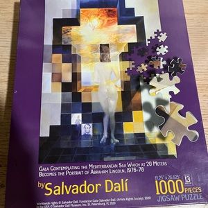 Salvador Dali Gala Contemplating Mediterranean Sea Abraham Lincoln 1000 …